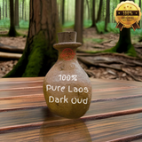 25ml 100% Pure Laos Dark Oud | Aged Supreme Crassna Oudh Oil in Leather Kuppi/Bottle🪵🥇