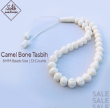 Camal Kemik Tesbih (KSA'da Üretilmiştir) | Küçük Boy Boncuklar | 100x Sayım!📿