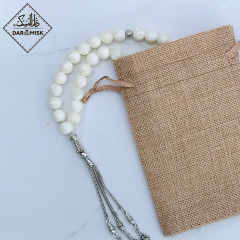Doğal Sedef Tesbih (Sadaf Taşları) 10MM | 33x Sayım!📿