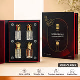 Original GOLD-PACK Non-Alcoholic Attar Giftpack for Unisex | Ajmal Perfumes (4x 5ml)🥇
