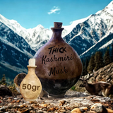 Premium Pure Kashmiri Kasturi | Deer Musk Nafa Perfume Oil in Leather Kuppi Bottle | All Sizes!🏔️🥇