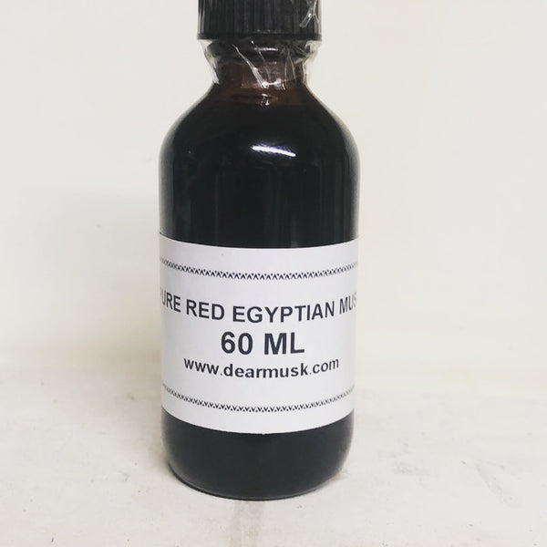 Egyptian Musk: Red Scented Body Oil Fragrance [Flip Cap - HDPE Plastic -  Dark Red - 2 lbs.] 