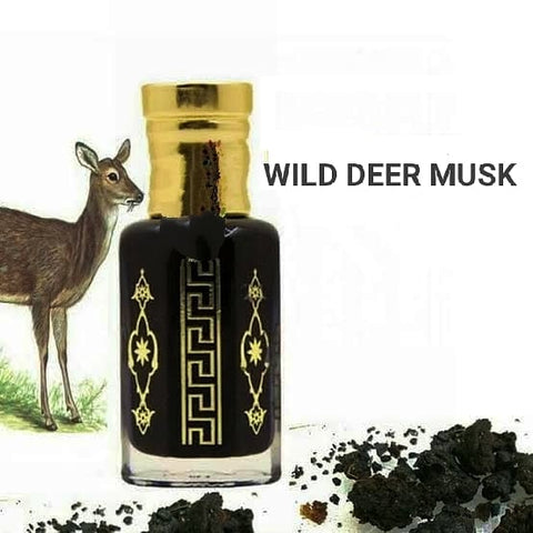 Pure MUSK NAFA 87% WILD BLACK DEER MUSK Pheromones Kasturi Oil Aphrodisiac Pheromones 12ml (1 Tola) w/Applicator!🏔️🥇