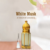 Tahara de almizcle blanco (fabricado en Arabia Saudita) Un toque de frescura: almizcle blanco puro 12 ml