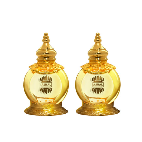 Ajmal Mukhallat-Al-Wafa Attar (Pack of 2x) Non-Alcoholic Unisex Perfume | 12ML Each🥇Fancy Packaging!✨