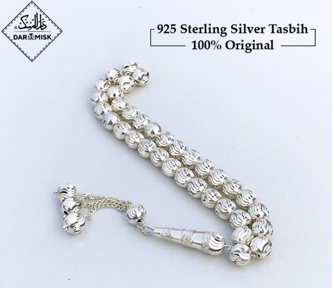 Original 925 Silver (Chandi) Tasbeeh | 6MM Size Beads | 100x Counts!📿