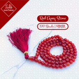 Tasbih de piedra Aqeeq roja | Cuentas de 8 mm | ¡100 unidades!📿