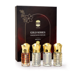 Original GOLD-PACK Non-Alcoholic Attar Giftpack for Unisex | Ajmal Perfumes (4x 5ml)🥇