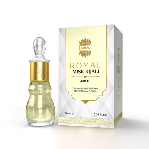 10ml ROYAL-MISK-RIJALI Non-Alcoholic Attar Unisex By Ajmal Perfumes🥇