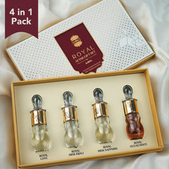 ROYAL Non-Alcoholic Attar Giftpack 20ML (4x 5ml) for Unisex | Ajmal Perfumes🥇