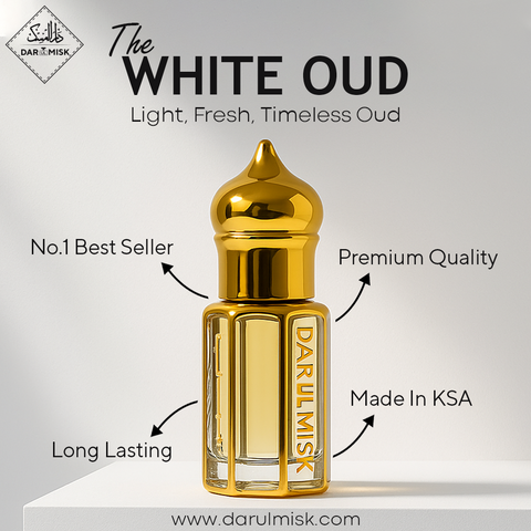 12ml White Oud Attar | Original KSA | Best Selling Arabic Perfume Attar Oil🥇