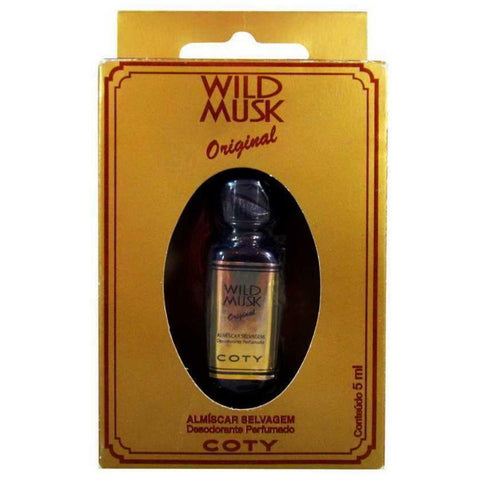 ORIGINAL COTY WILD MUSK Perfume Oil by COTY 5ml Spanish Europe Version ~ BRAND NEW ~