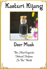 Purest Natural Black Deer Musk Nafa/Kasturi Kijang Strong Intense Aroma Oil | All Sizes🥇