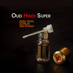 Aceite de oud hindi 100 % puro de 50 años (hindi) | Grado más alto de añejamiento de 50 años | Grado A+ | Todos los tamaños | ¡El más vendido!
